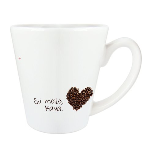 Puodelis "Su meile, kava" kaina ir informacija | Originalūs puodeliai | pigu.lt