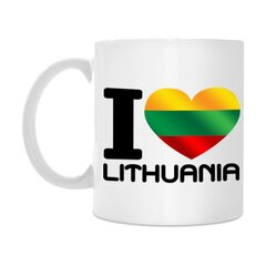 Puodelis "I love Lithuania" kaina ir informacija | Originalūs puodeliai | pigu.lt