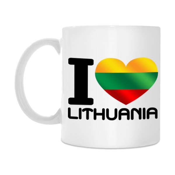 Puodelis "I love Lithuania" цена и информация | Originalūs puodeliai | pigu.lt