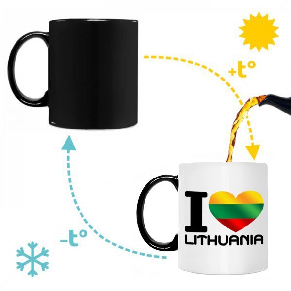 Puodelis "I love Lithuania" kaina ir informacija | Originalūs puodeliai | pigu.lt