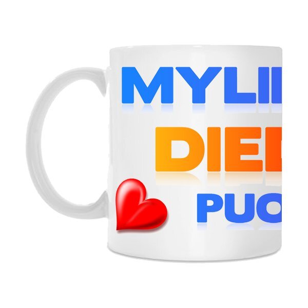 Mylimiausio Dieduko puodelis kaina ir informacija | Originalūs puodeliai | pigu.lt