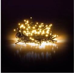 Новогодняя гирлянда Happy People 100LED, 8 М, режимы мигания, теплый белый цена и информация | Гирлянды | pigu.lt