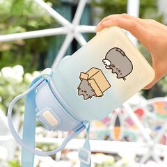 50 vnt Pusheen lipdukai nešiojamam kompiuteriui, buferiui kaina ir informacija | Aplikacijos, papuošimai, lipdukai | pigu.lt