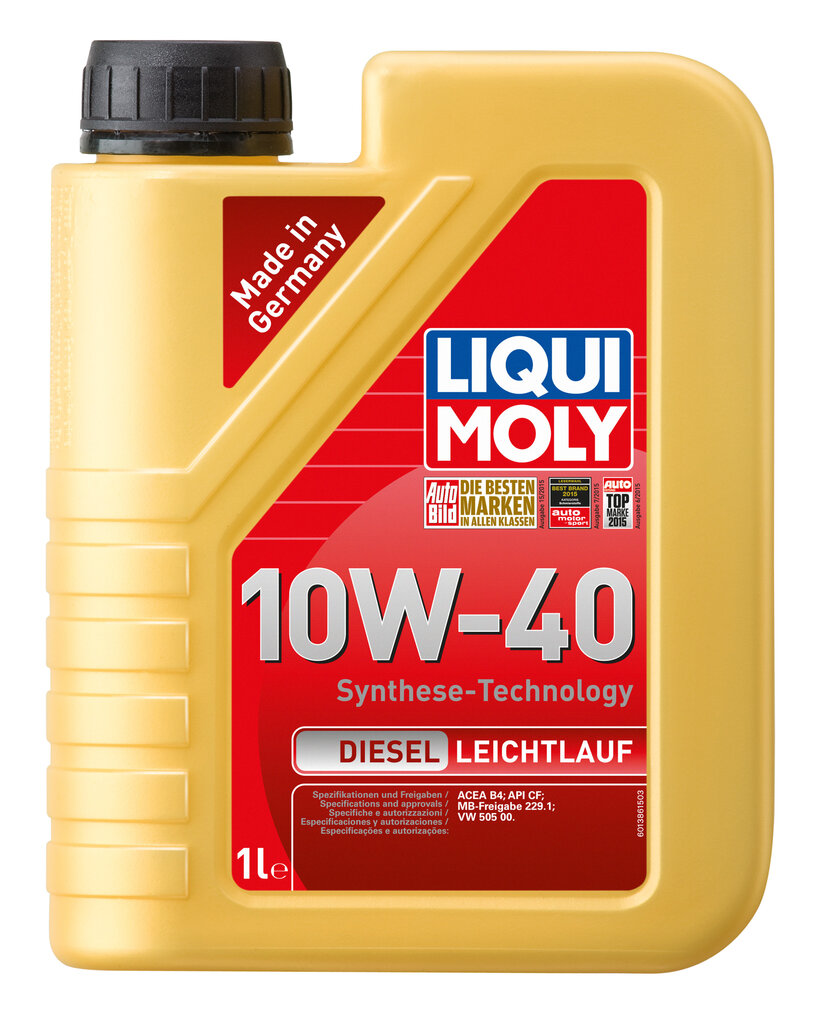 Liqui Moly dyzelinių variklių alyva SAE 10W-40, 1L kaina ir informacija | Variklinės alyvos | pigu.lt