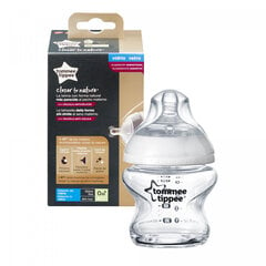 TOMMEE TIPPEE стеклянная бутылочка CTN 150 млl 0 м + 42243777 цена и информация | Бутылочки и аксессуары | pigu.lt