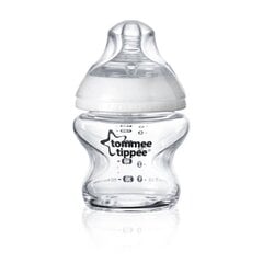 Stiklinis buteliukas Tommee Tippee CTN, 150ml, 0m+, 42243777 kaina ir informacija | Buteliukai kūdikiams ir jų priedai | pigu.lt