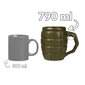 Gigantiškas granatos formos puodelis, 1 vnt. kaina ir informacija | Originalūs puodeliai | pigu.lt