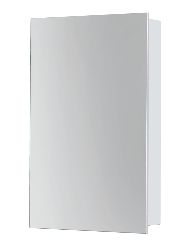 Pakabinama vonios spintelė su veidrodžiu AVM45, balta цена и информация | Vonios spintelės | pigu.lt