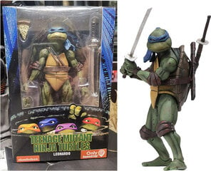 NECA Paaugliai mutantai vėžliai nindziai, 1990 m. filmų leidimas TMNT riboto leidimo 7 colių kilnojamos lėlės rankinės lėlės modelis, ornamentas mėlynas kaina ir informacija | Stalo žaidimai, galvosūkiai | pigu.lt