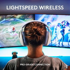 „Logitech G435 LIGHTSPEED“ ir „Bluetooth“ belaidės žaidimų ausinės – lengvos ant ausinių uždedamos ausinės, įmontuoti mikrofonai, 18 val. baterija, suderinama su „Dolby Atmos“, kompiuteriu, PS4, PS5, mobiliuoju, juoda цена и информация | Наушники | pigu.lt