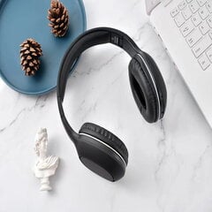 „Bluetooth“ ausinės per ausį, „Bluetooth V5.0“ belaidės ausinės su mikrofonu, sulankstomos lengvos ausinės su giliais žemaisiais dažniais, „HiFi“ stereo garsas kelionėms, nešiojamasis kompiuteris, mobilusis telefonas цена и информация | Наушники | pigu.lt