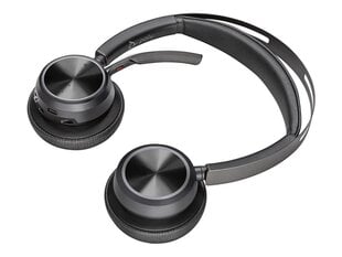 „Poly“ – „Voyager Focus 2 UC“ USB-C ausinės („Plantronics“) – „Bluetooth“ dviejų ausinių (stereo) ausinės su „Boom Mic“ – suderinama su USB-C kompiuteriu ir „Mac“ – aktyvus triukšmo slopinimas – veikia su komandomis, priartinimas (sertifikuotas) ir kt. цена и информация | Наушники | pigu.lt