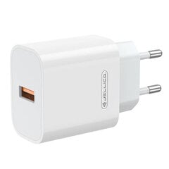 Jellico AK-165 USB 22.5W QC 3.0 Universal Smart Device Adaptive Fast Charger 1x USB (5-12V) Baltas kaina ir informacija | Krovikliai telefonams | pigu.lt