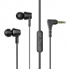 Jellico CT-34 Universal In-Ear Headset 3.5mm su mikrofonu ir nuotoliniu 1.2m kabeliu Juodas kaina ir informacija | Ausinės | pigu.lt