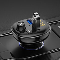 Automobilio radijo moduliatorius MP3 grotuvas FM siųstuvas su Bluetooth suderinamas dvigubos USB sąsajos įkroviklio adapteris Auto priedai kaina ir informacija | USB adapteriai gamyklinei garso sistemai | pigu.lt