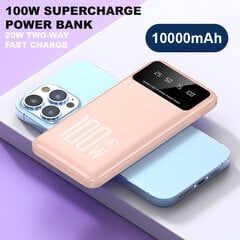 Greito įkrovimo maitinimo blokas su dviem išėjimais, 10000mAh, 100W, LIVMAN K70 kaina ir informacija | Atsarginiai maitinimo šaltiniai (power bank) | pigu.lt