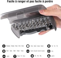 Magnetinis atsuktuvų rinkinys, 30 vnt. kaina ir informacija | Mechaniniai įrankiai | pigu.lt