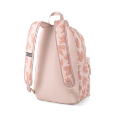 PUMA suaugusių laisvalaikio kuprinė Phase AOP Backpack - 07804604, rožinė kaina ir informacija | Moteriškos rankinės | pigu.lt