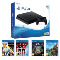 PlayStation 4 Slim 500Gb + 4 žaidimai kaina ir informacija | Žaidimų konsolės | pigu.lt