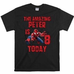 Amazing Spider-man Superhero Personalized Name T-shirt For Boy Girl Kid Toddler For Son Daughter kaina ir informacija | Vyriški marškinėliai | pigu.lt