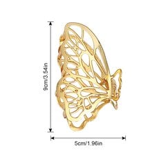 pakuotės drugelių plaukų segtukai metaliniai dideli žnyplių segtukai vintažiniai plaukų aksesuarai, moteriški mergaičių auksiniai rožiniai auksiniai sidabriniai kaina ir informacija | Plaukų aksesuarai | pigu.lt