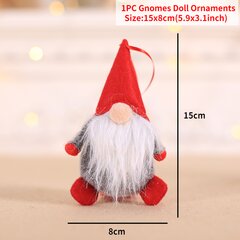 -16 Šiaurės šalių! Gnome dų beveidė lėlė Linksmų dinių papuošimų namams dų papuošalai dų Navidad Natal Naujieji 2022 metai kaina ir informacija | Kalėdinės dekoracijos | pigu.lt