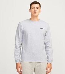 Jack & Jones vyriški megztiniai 12263858*01, šviesiai pilka/lig 5715610008685 kaina ir informacija | Vyriški marškiniai | pigu.lt