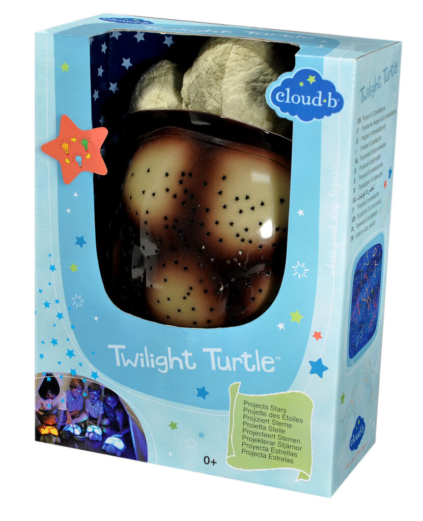Naktinis šviestuvas su šviesos projekcija - Vėžlys Twilight Turtle Cloud B 007208 kaina ir informacija | Žaislai kūdikiams | pigu.lt