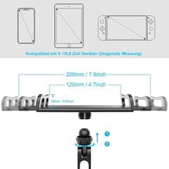 Mobiliojo telefono laikiklis automobiliniam planšetiniam kompiuteriui, ištraukiamas galvos atramos laikiklis, skirtas iPhone serijos iPad / Samsung Galaxy Tabs / Kindle Fire HD ir kt. kaina ir informacija | Krepšiai, telefonų laikikliai | pigu.lt
