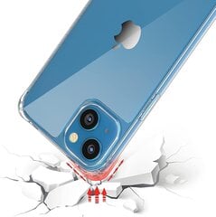 Suderinamas su „Iphone 13“, „iphone 13“ skaidrus dėklas su reguliuojamu dirželiu, minkštas plonas Tpu smūgiams atsparus apsauginis kryžminio korpuso dėklas, skirtas „iPhone 13,6,1 colio“ kontaktui цена и информация | Чехлы для телефонов | pigu.lt