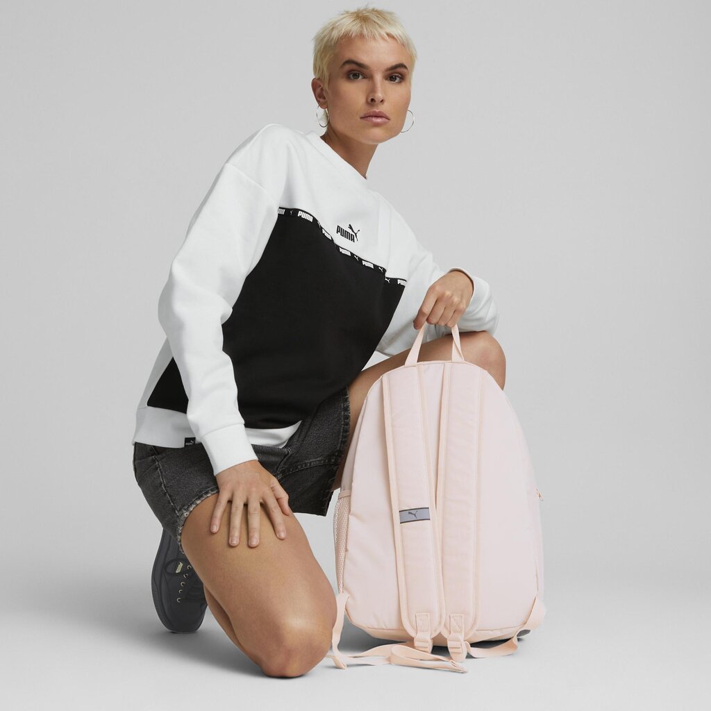 PUMA rožinės spalvos laisvalaikio kuprinė suaugusiems PUMA Phase Backpack Rose Quartz - 07548792 07548792.X kaina ir informacija | Moteriškos rankinės | pigu.lt