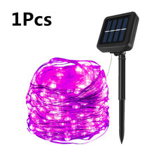 (12M 100LED1Pcs Pink)712 Saulės LED lemputė lauko saulės lemputė vandeniui atspari pasakų girlianda Šviesų styginiai dų vakarėlio saulės lempos sodo dekoravimas цена и информация | Гирлянды | pigu.lt