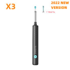 (X3 juoda) R1 R3 X3 Smart Visual Ear Sticks Endoskopas 300 W didelio tikslumo Earpick Mini Camera Otoscope Health Care Mijia Ear Cleaner ausų vaško šalinimo rinkiniai цена и информация | Массажеры | pigu.lt