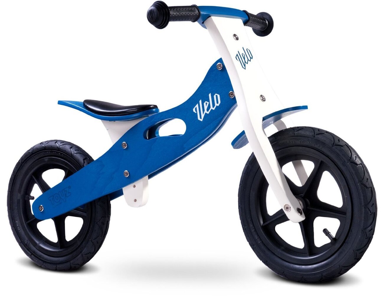 Medinis balansinis dviratukas Toyz Velo, mėlynas kaina ir informacija | Balansiniai dviratukai | pigu.lt
