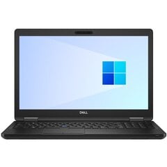 Dell Latitude 5591|Intel® Core™ i7-8850H (6C/12T, 2.6-4.3 GHz, 9MB)|24 GB|15.6 FHD AG|256GB SSD|Wi-Fi + BT 5.0|Windows 11 Pro|Atnaujintas/Renew kaina ir informacija | Nešiojami kompiuteriai | pigu.lt