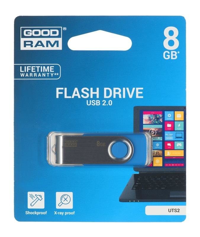 USB накопитель Карта памяти Goodram Flashdrive Twister 8GB USB 2.0 цена |  pigu.lt