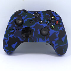 Blue Camo-Soft silikoninės gumos apsauginis dėklas, skirtas Microsoft Xbox One valdiklio žaidimų pultui Juoda žalia mėlyna raudona kamera цена и информация | Аксессуары для компьютерных игр | pigu.lt