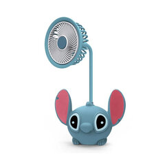 Lilo & Stitch LED stalinė lempa su pieštukų drožtuvu – mielas sulankstomas šviestuvas mažoms knygoms, įkraunamas iš USB – ideali dovana. Fanas A цена и информация | Настольные светильники | pigu.lt