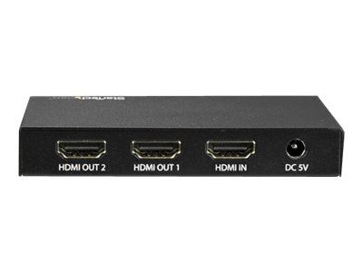 StarTech.com HDMI Splitter - 2-Port - 4K 60Hz - HDMI Splitter 1 In 2 Out - 2 Way HDMI Splitter - HDMI Port Splitter (ST122HD202) - video/audio splitter - 2 ports_4