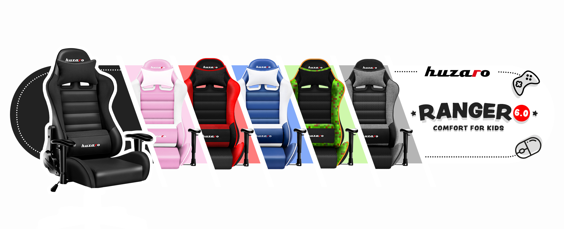 Dostępne kolory fotela Huzaro Ranger 6.0 