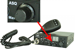 The CB PNI escort radio station HP 8001L ASQ includes the HS81 headset