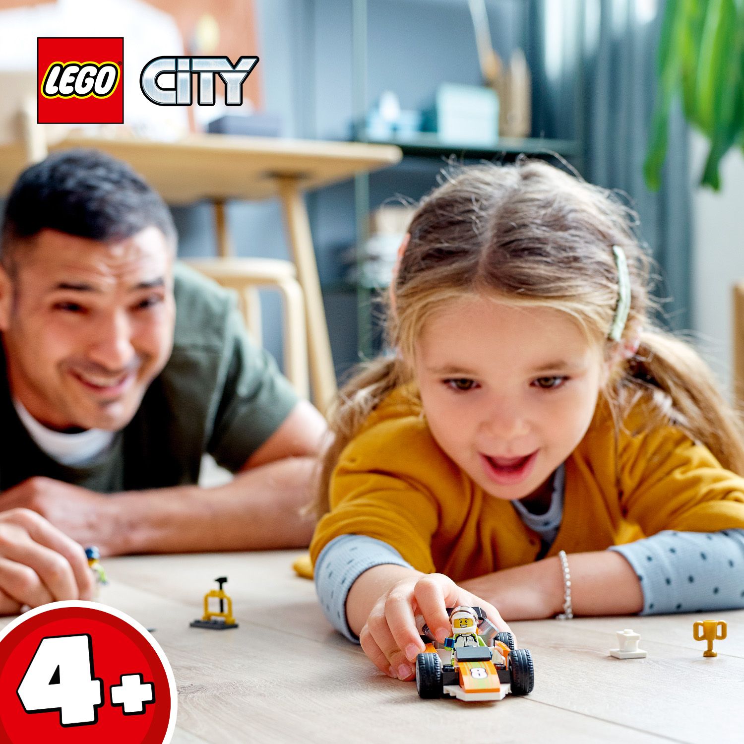LEGO® lenktynių veiksmas vaikams nuo 4 metų