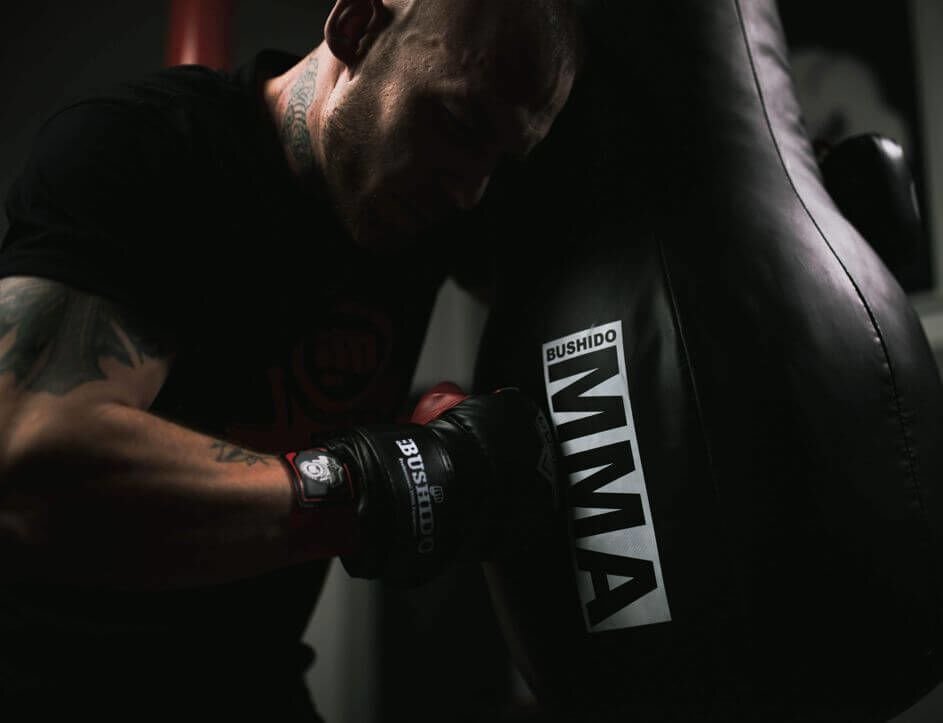 gloves for training on a punching bag 