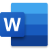 „Microsoft Word“ logotipas.