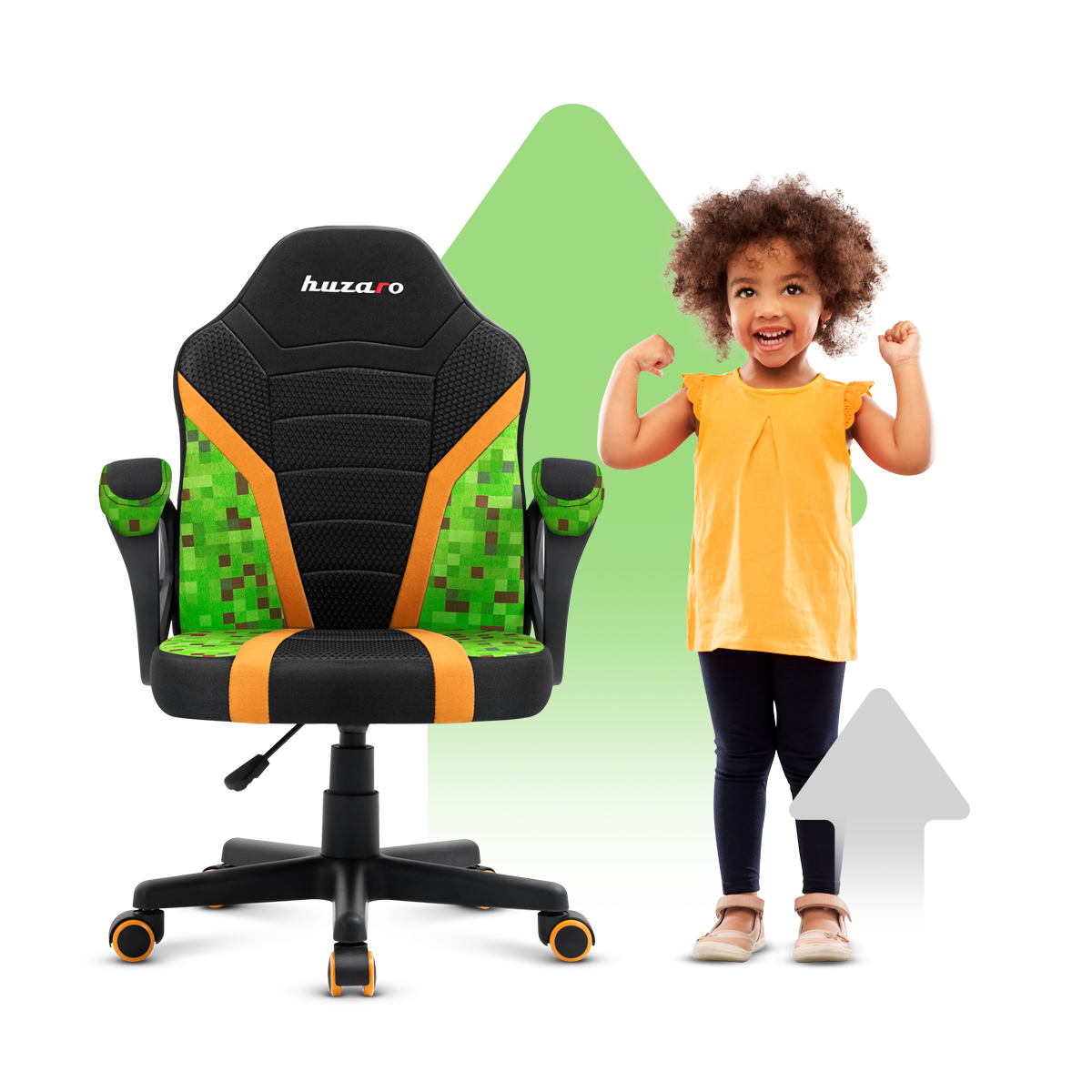 Przód fotela gamingowego dla dziecka Huzaro Ranger 1.0 pixel