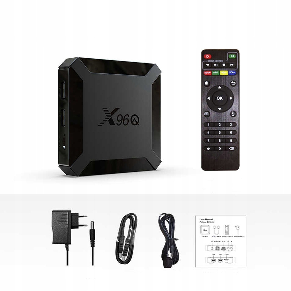 GenBOX X96Q 2 / 16GB SMART TV BOX ANDROID 10 KODI MP3 garso formatai