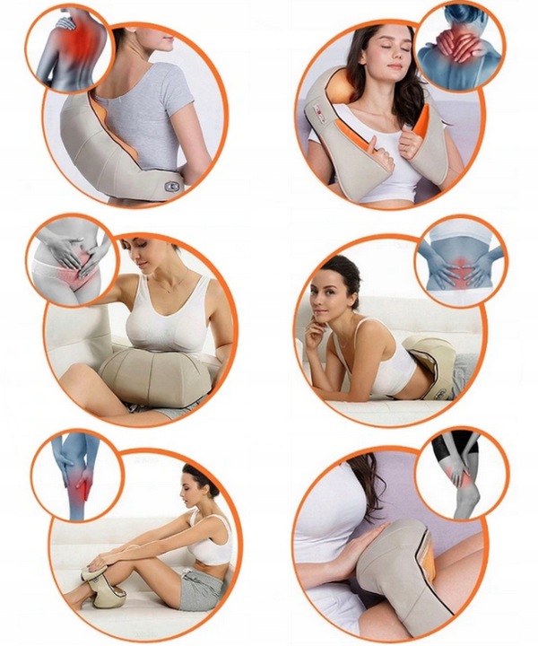 3D SHIATSU BACK MASSAGER ŠILDYMO MASAŽAS Gamintojo kodas 2282