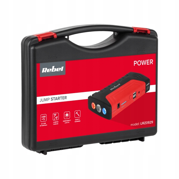 POWER BANK JUMP STARTER + KABELAI + KOMPRESORIŲ RINKINYS