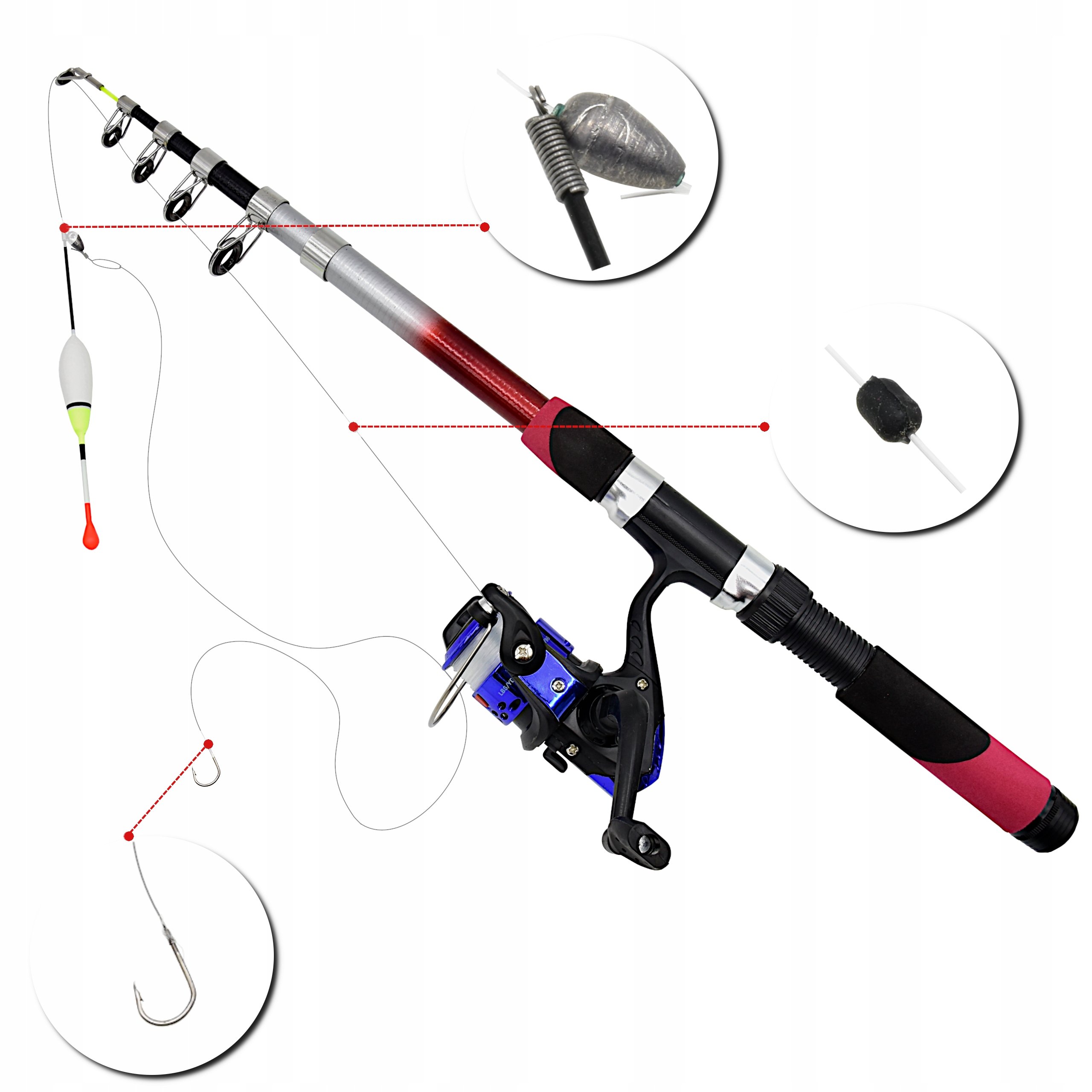 READY Armed Water Fishing Kit Valmistajakoodi ZEST 153 täysin viritetty