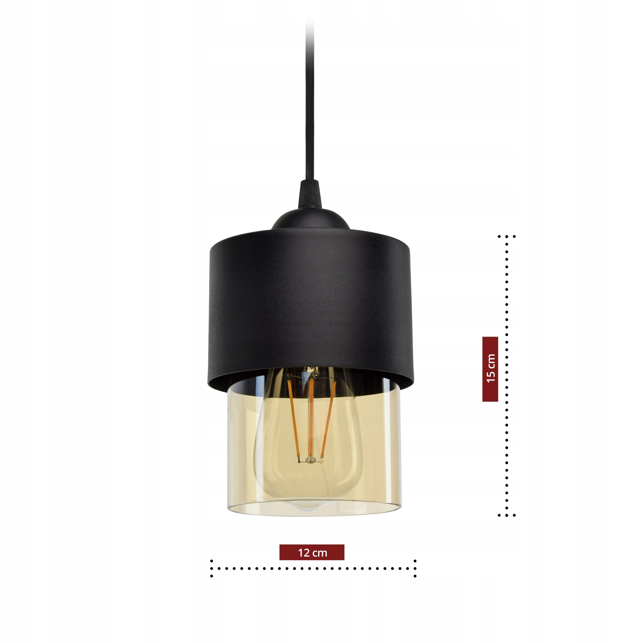 Sieninis šviestuvas Sieninės lempos gaubtas Metalinis Stiklas Medus LED Svoris (su pakuote) 0,8 kg